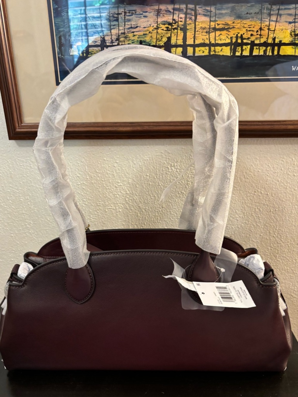 Authentic NWT Coach Empire Carryall 34 Leather Satchel in Merlot - Picture 2 of 8